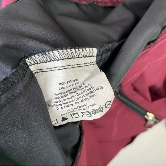 MEC Vintage 90’s Lightweight Maroon Cycling Windbreaker Jacket size small - Picture 7 of 8